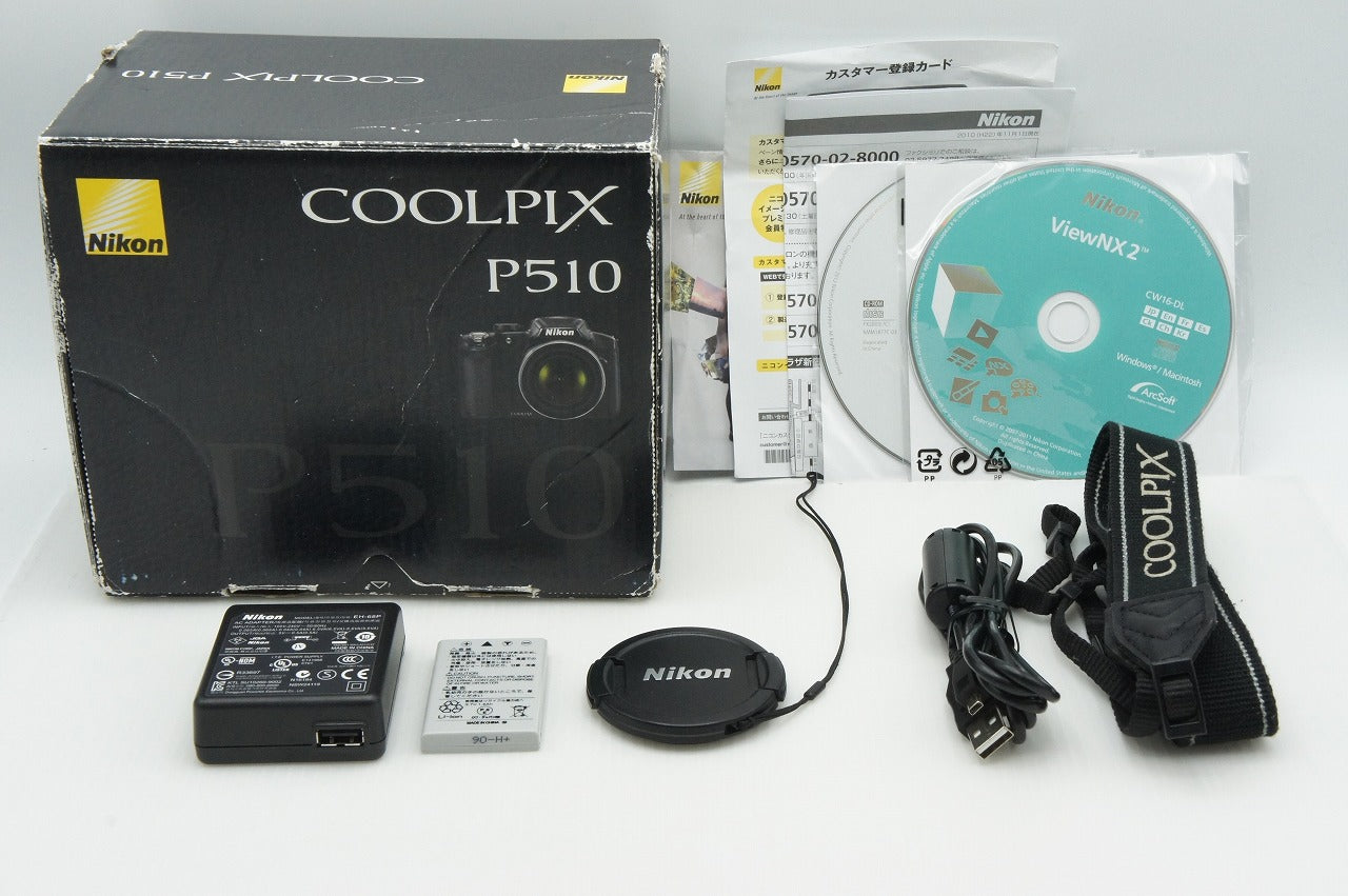 訳あり品 Nikon ニコン COOLPIX P510 デジタルカメラ ブラック 元箱付 260113h