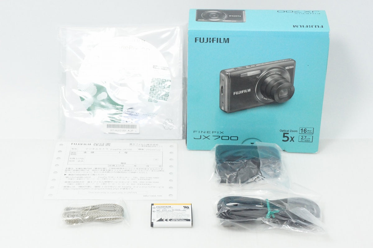 美品 FUJIFILM 富士フイルム FinePix JX700 コンパクトデジタルカメラ ブラック 元箱付 260910f