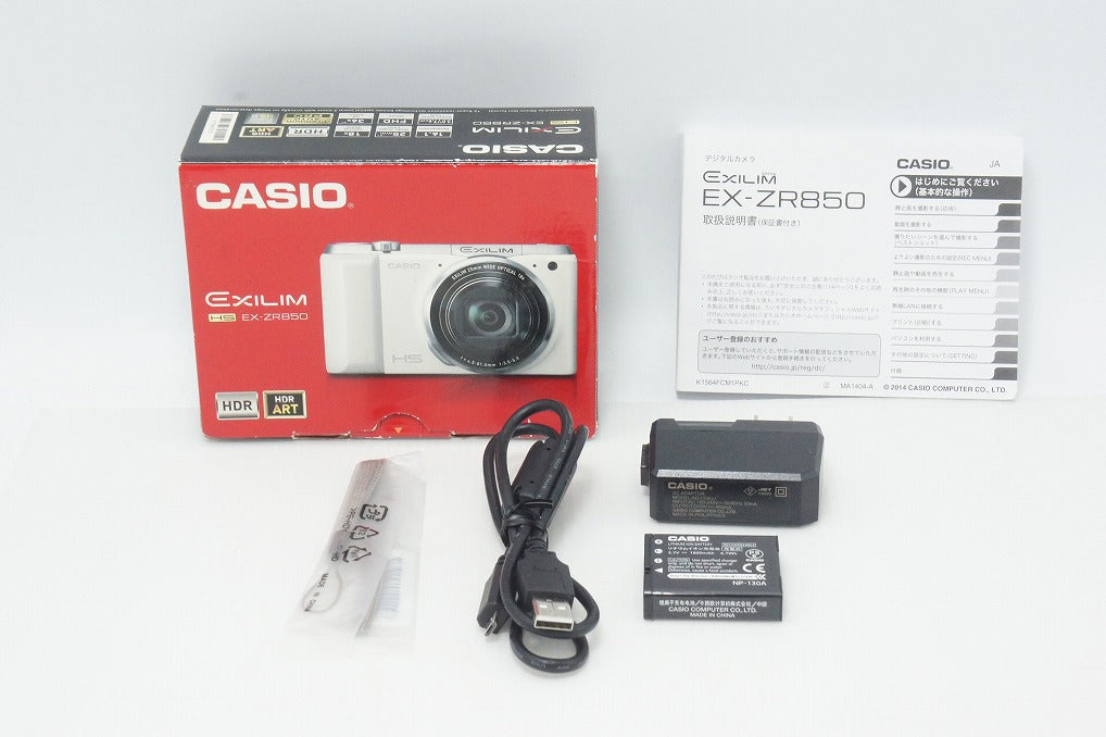 良品 CASIO カシオ EXILIM EX-ZR850 コンパクトデジタルカメラ ホワイト 元箱付 260910n