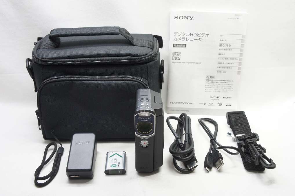 美品 SONY ソニー Handycam HDR-GWP88V デジタルビデオカメラ ケース付 250604ab