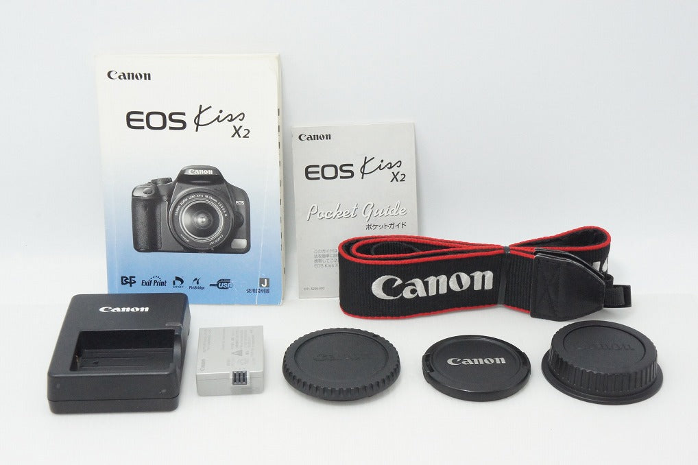 Canon キヤノン EOS Kiss X2 レンズキット (EF-S 18-55mm F3.5-5.6 IS) デジタル一眼レフカメラ 260527bz