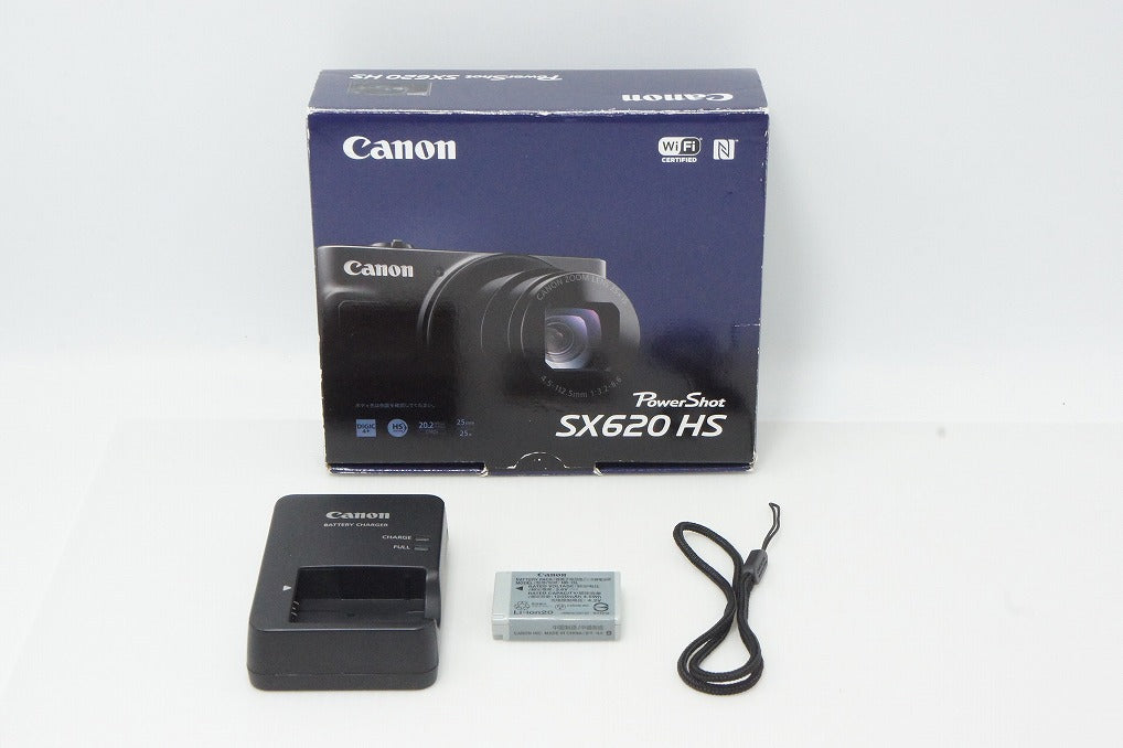 Excellent Canon PowerShot SX620 HS Compact Digital Camera White with Original Box 260603a