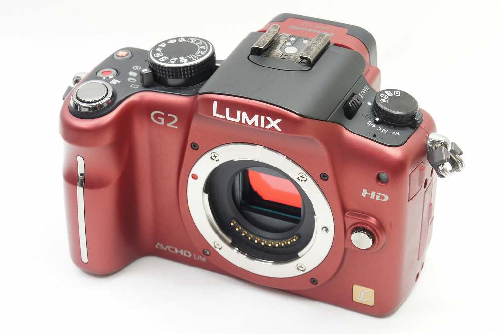 良品 Panasonic パナソニック LUMIX DMC-G2 ボディ ミラーレス一眼カメラ レッド 240712y