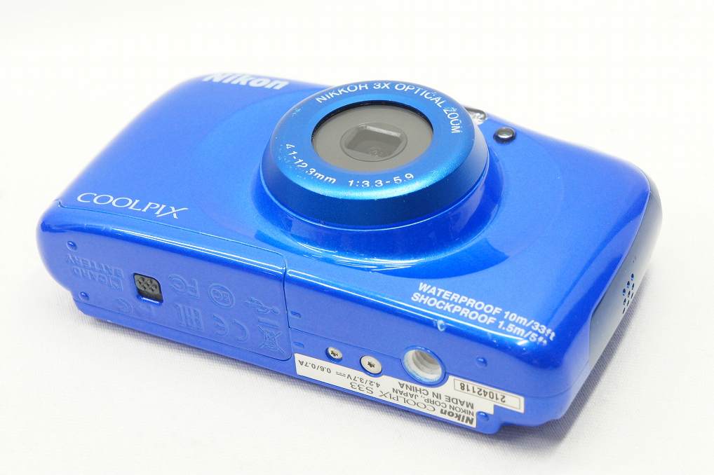 Nikon ニコン COOLPIX S33 コンパクトデジタルカメラ ブルー 250625j