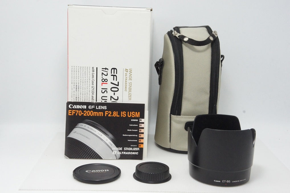 Canon EF 70-200mm F2.8L IS USM Full-Frame Zoom Lens with Hood and Original Box 260409l