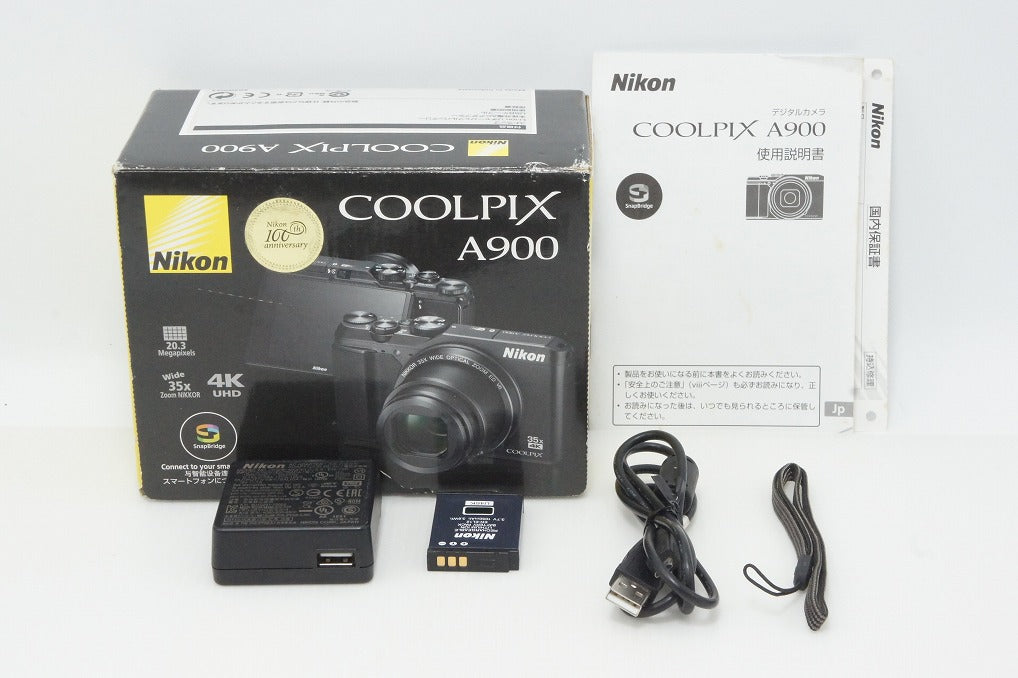 美品 Nikon ニコン COOLPIX A900 コンパクトデジタルカメラ ブラック 元箱付 260610v