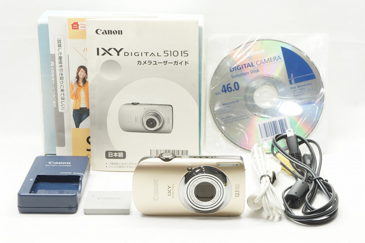 良品 Canon キヤノン IXY DIGITAL 510 IS コンパクトデジタルカメラ 