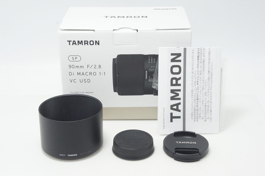 訳あり TAMRON タムロン SP 90mm F2.8 Di MACRO VC USD F017 AFレンズ Nikon ニコン Fマウント 元箱付 261002d