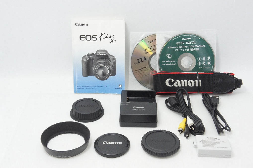 良品 Canon キヤノン EOS Kiss X4 ボディ + EF-S 18-55mm IS レンズキット デジタル一眼レフカメラ 260612d