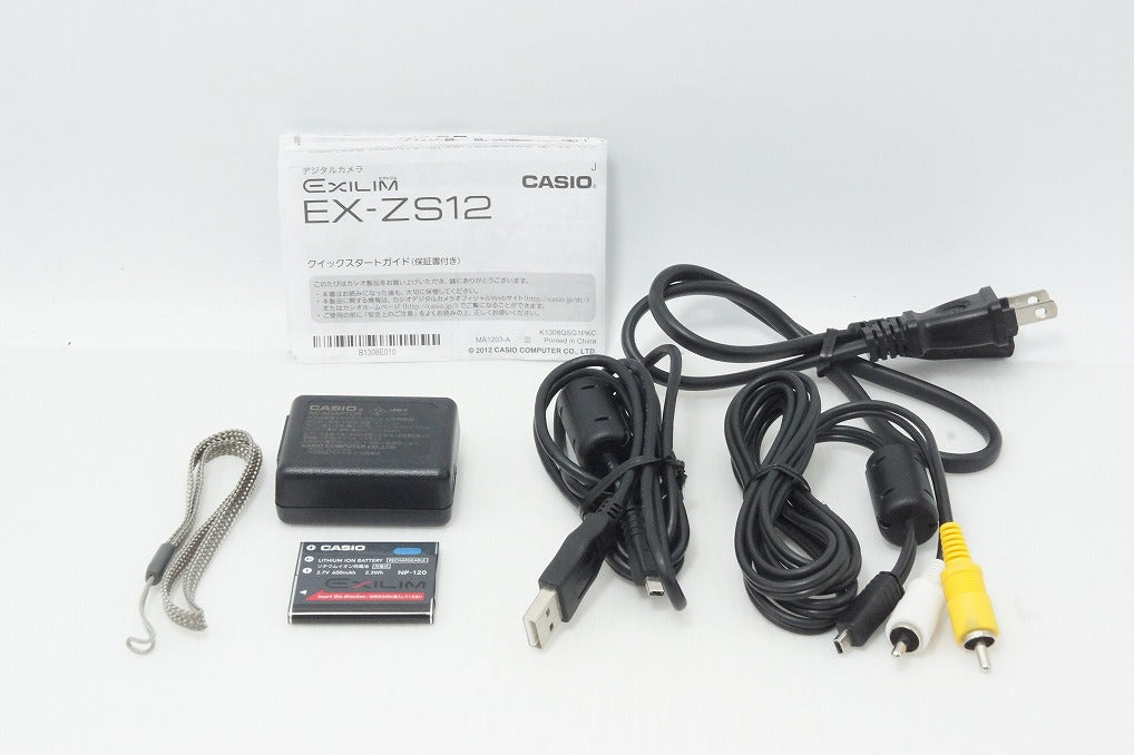 美品 CASIO カシオ EXILIM EX-ZS12 コンパクトデジタルカメラ シルバー 260615a