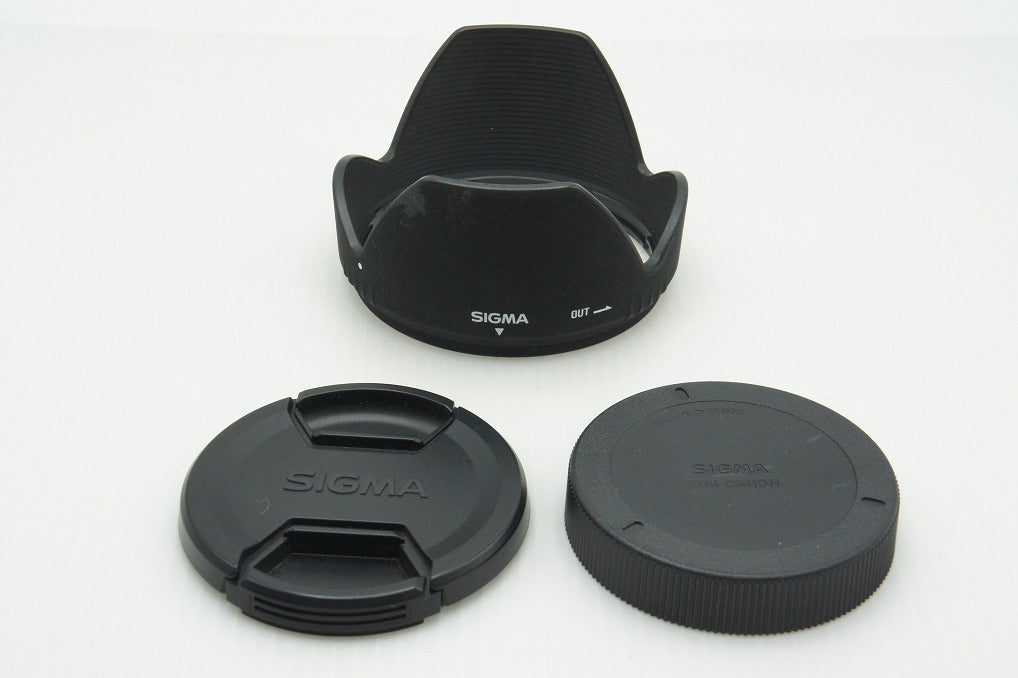良品 SIGMA シグマ 18-125mm F3.8-5.6 DC OS HSM Canon キヤノン EFマウント APS-C ズームレンズ フード付 260310u