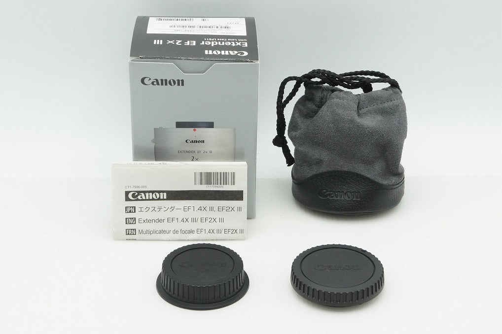 美品 Canon キヤノン EXTENDER EF 2X III (3型) エクステンダー 元箱付 260309ai
