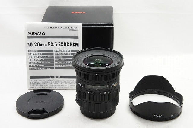 美品 SIGMA シグマ 10-20mm F3.5 EX DC HSM Canon キヤノン EF-Sマウント APS-C 元箱付 240420g