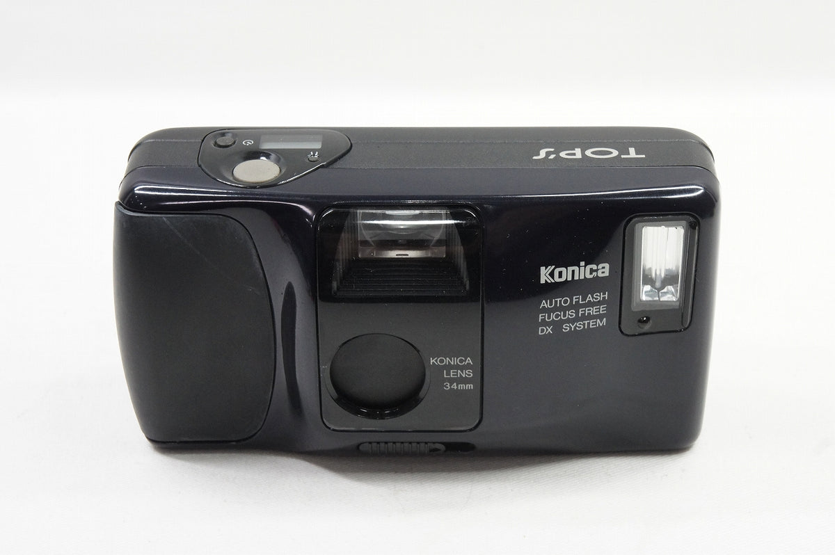 良品 KONICA コニカ TOP'S 35mmコンパクトフィルムカメラ ネイビー