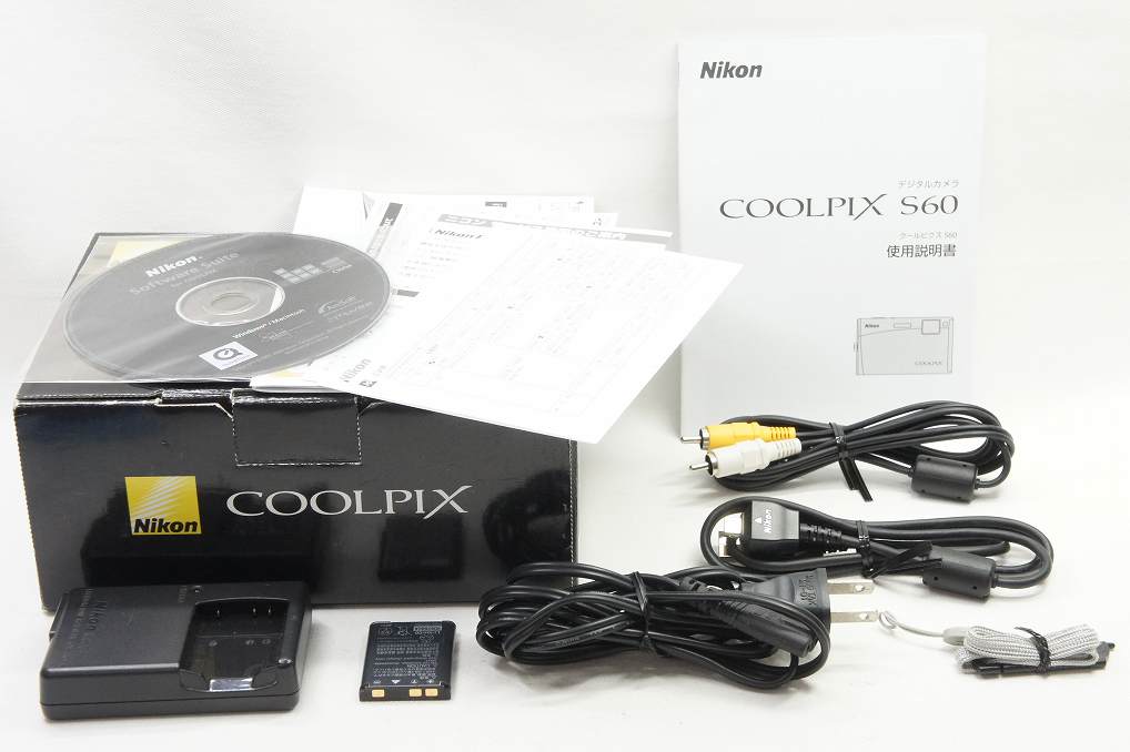 Nikon ニコン COOLPIX S60 コンパクトデジタルカメラ パブリッシュブラック 元箱付 250707b