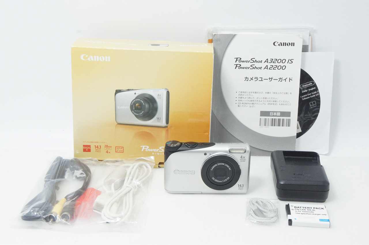 Canon キヤノン PowerShot A2200 コンパクトデジタルカメラ シルバー