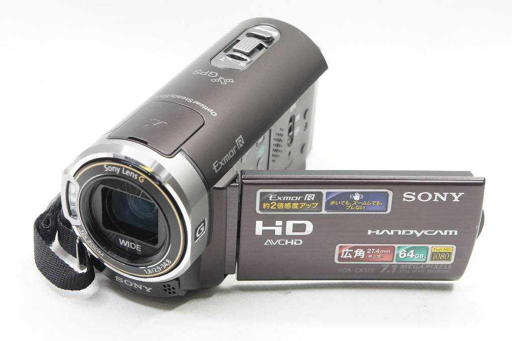訳あり商品 美品 SONY ボルドー デジタルビデオカメラ HDR-CX370V ソニー ビデオカメラ