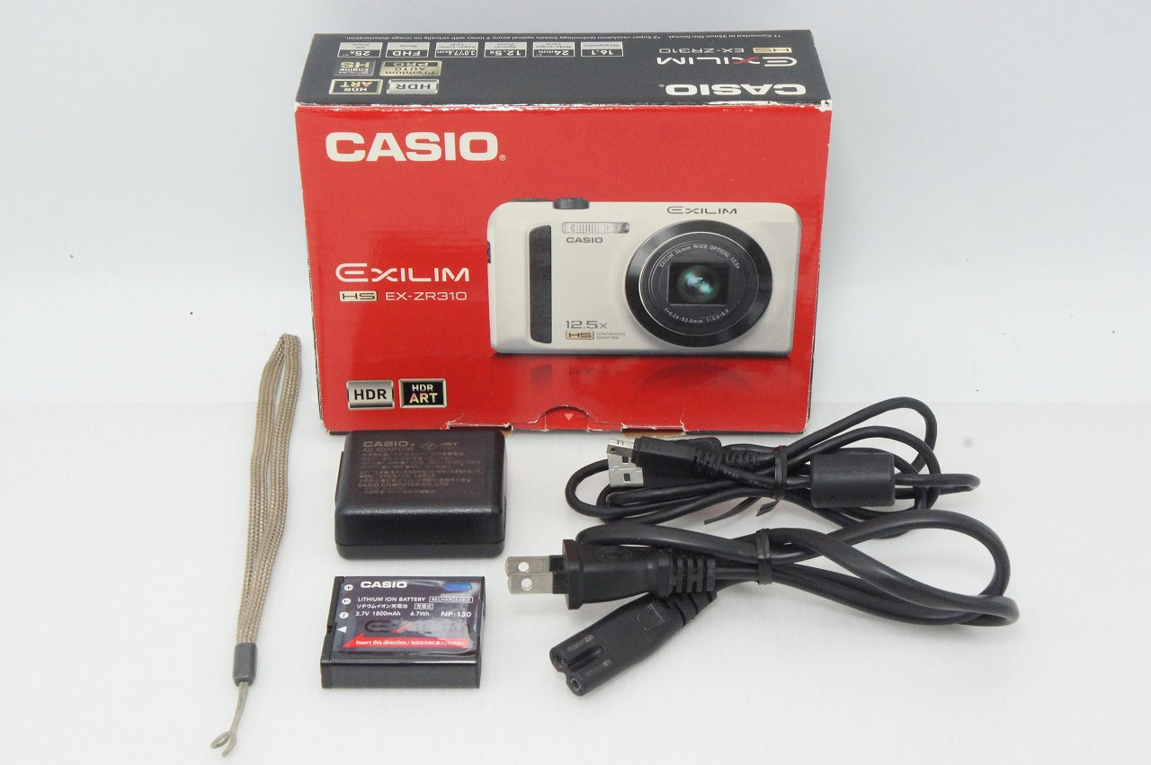美品 CASIO カシオ EXILIM EX-ZR310 コンパクトデジタルカメラ レッド 元箱付 260420e