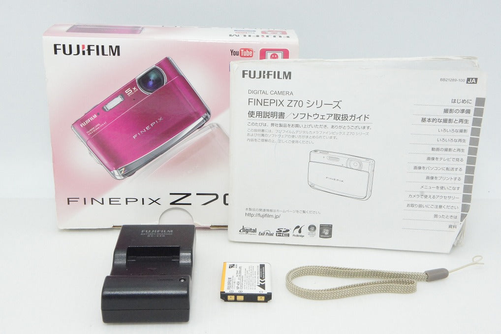 FUJIFILM フジフィルム FinePix Z70 コンパクトデジタルカメラ ピンク 元箱付 260420m