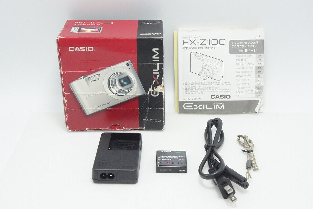CASIO カシオ EXILIM EX-Z100 コンパクトデジタルカメラ ブルー 元箱付 260803m