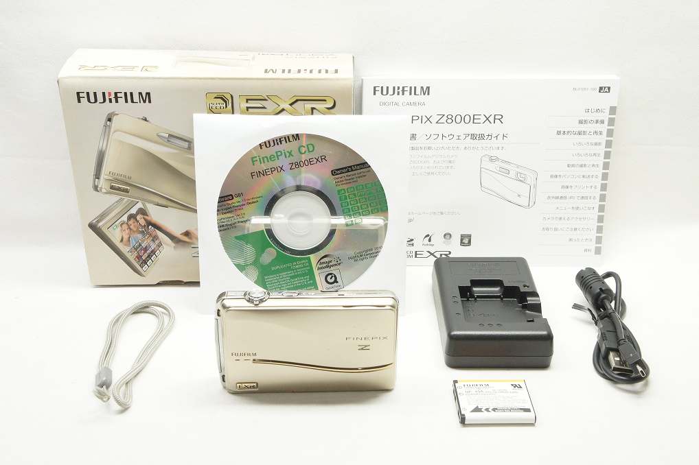 FUJIFILM フジフィルム FinePix Z800EXR コンパクトデジタルカメラ ゴールド 元箱付 250501c