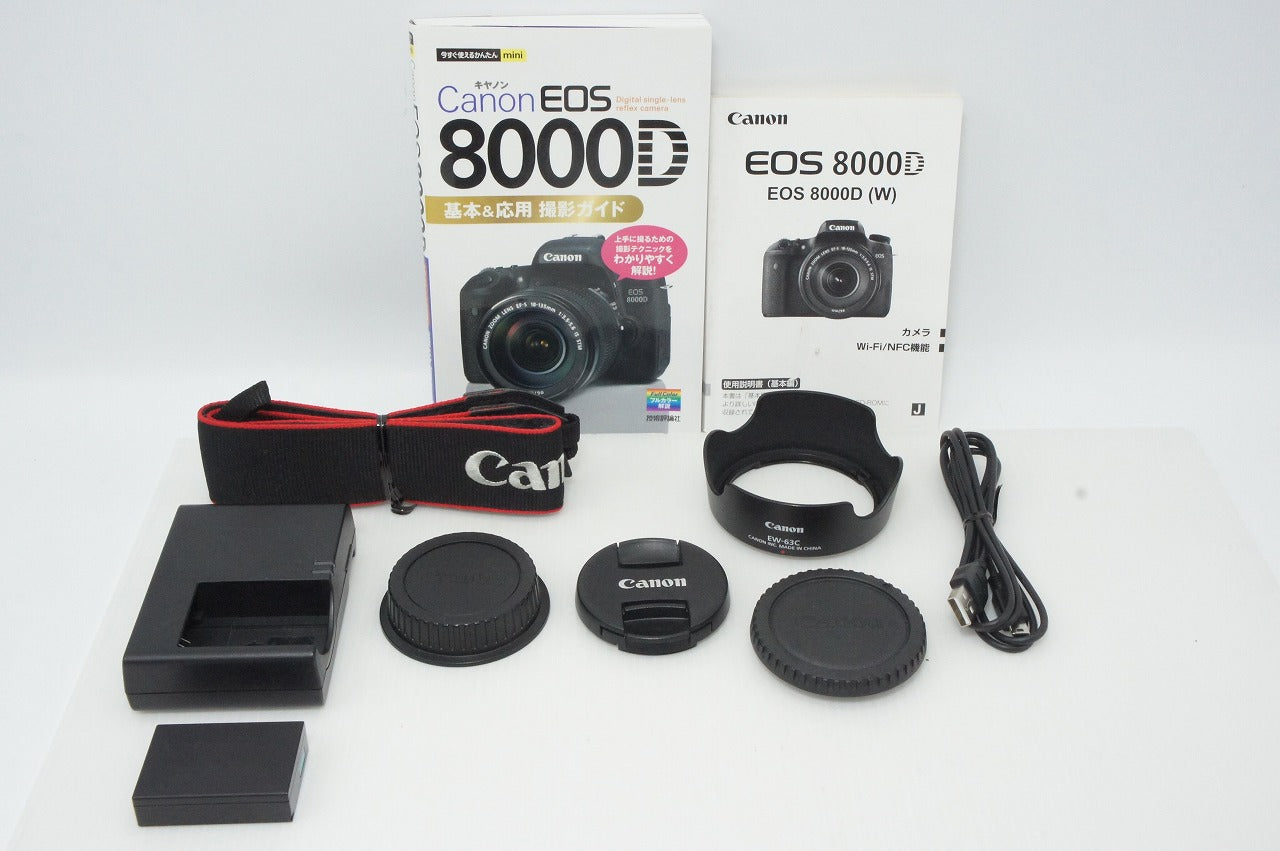 Excellent condition Canon EOS 8000D Body + EF-S 18-55 IS STM Lens Kit Digital SLR Camera 260425q
