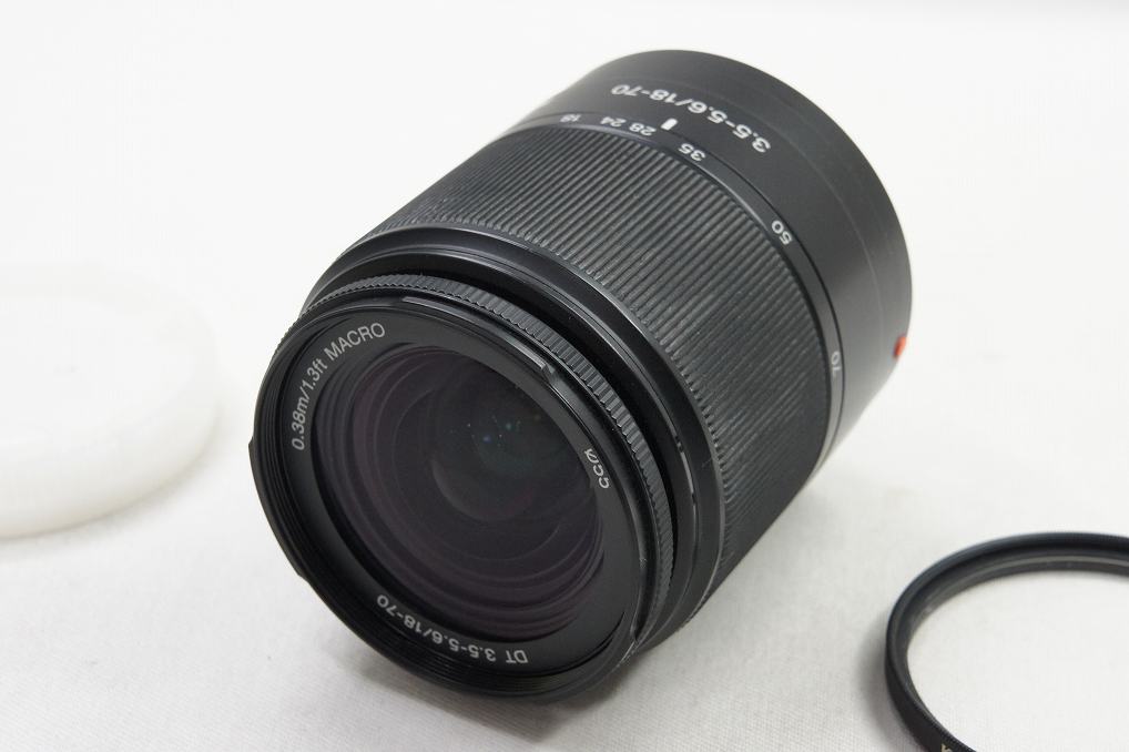 SONY DT 18-70mm F3.5-5.6 SAL1870 MINOLTA αマウント APS-C ズームレンズ フード付 250503r