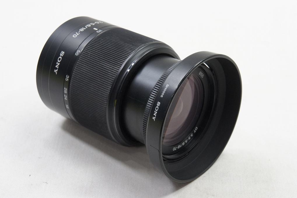 SONY DT 18-70mm F3.5-5.6 SAL1870 MINOLTA αマウント APS-C ズームレンズ フード付 250503r