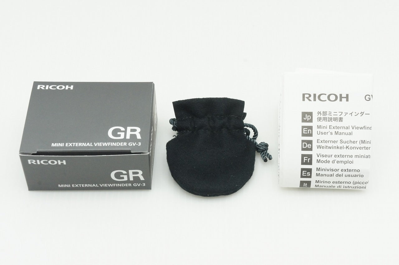 美品 RICOH リコー 外部ミニファインダー GV-3 元箱付 260116f