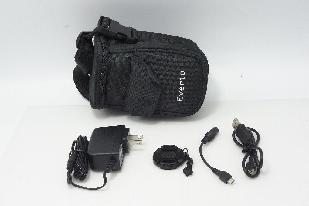 美品 JVC ケンウッド Everio R GZ-R400 デジタルビデオカメラ イエロー ケース付 260806a
