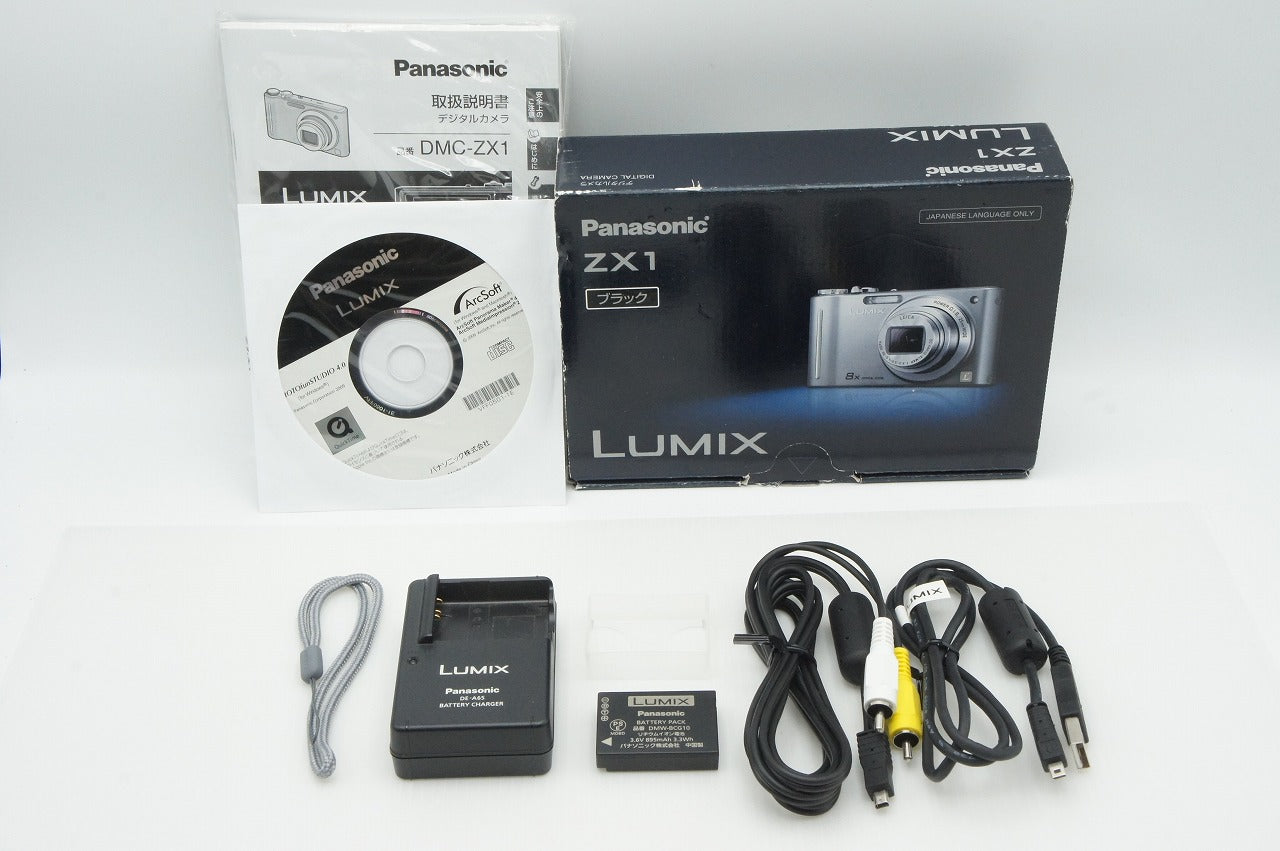 Panasonic パナソニック LUMIX DMC-ZX1 コンパクトデジタルカメラ ブラック 元箱付 260116u