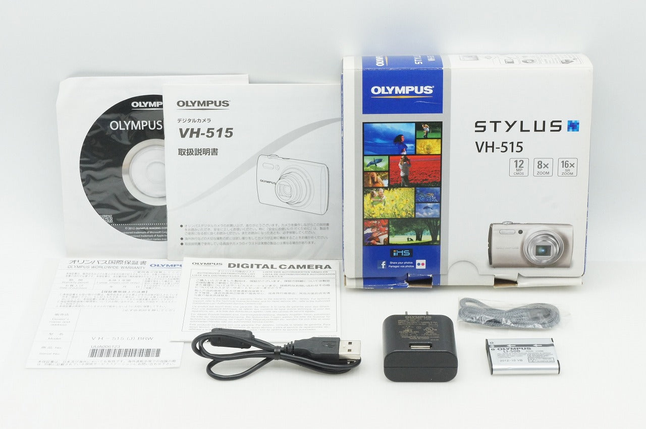 OLYMPUS オリンパス STYLUS VH-515 コンパクトデジタルカメラ ブラウン 元箱付 260121a