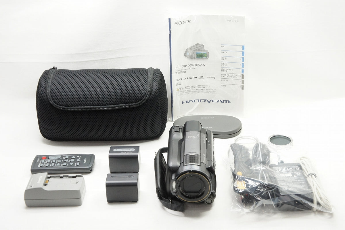 良品 SONY ソニー デジタルHDビデオカメラレコーダー ハンディーカム XR520V ブラック 230918l – アルプスカメラ