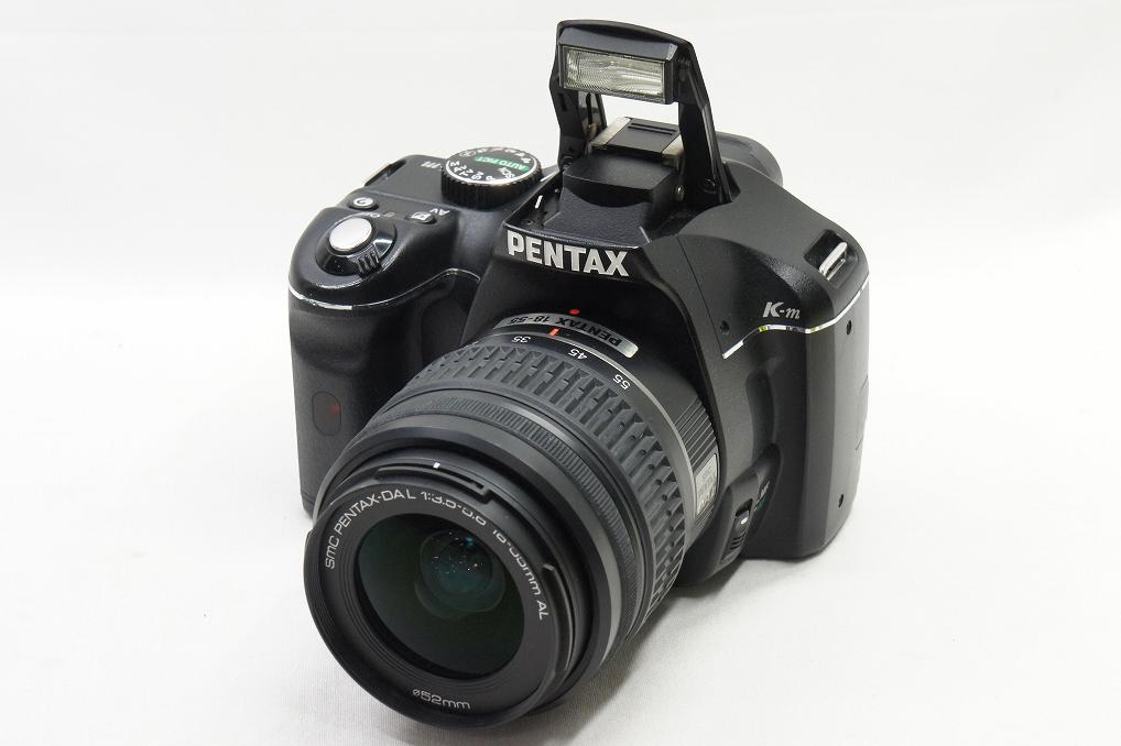 週末限定ンセール 良品 PENTAX K-m レンズキット (smc PENTAX-DA L 18-55mm F3.5 デジタルカメラ