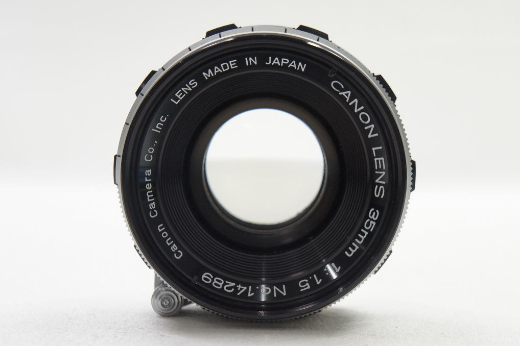 希少 整備済み Canon キヤノン 35mm F1.5 Lマウント L39 Leica Screw Mount 単焦点レンズ 250619a【アルプスカメラ】