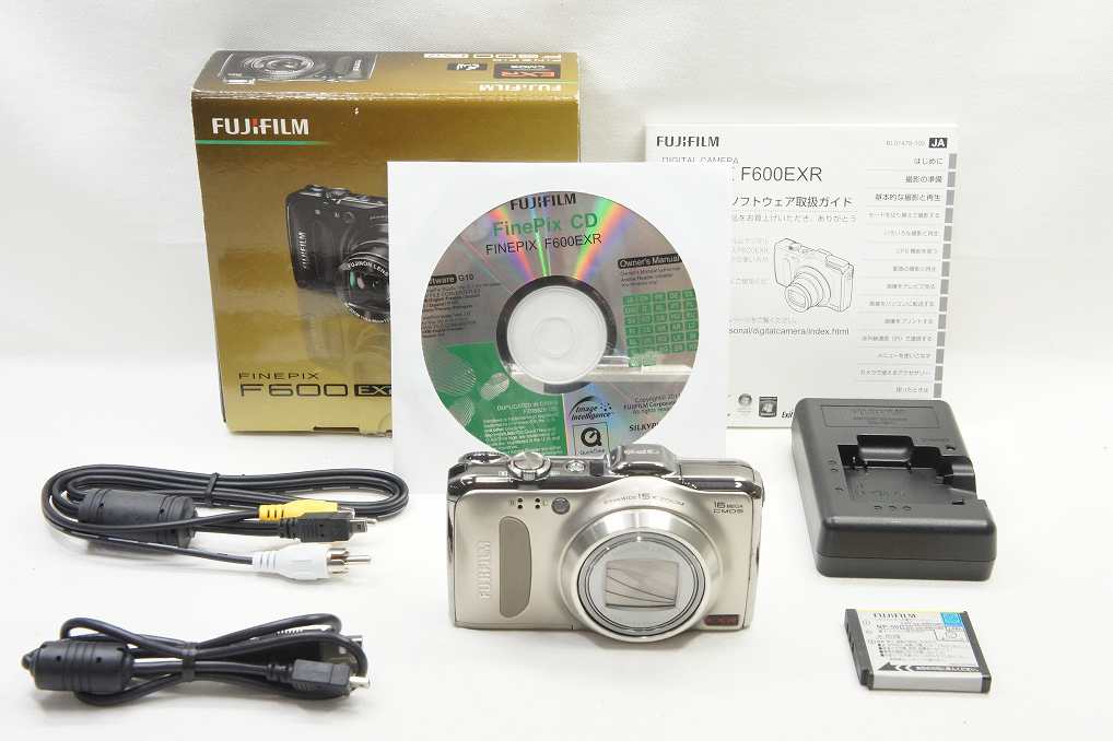 FUJIFILM フジフィルム FinePix F600EXR コンパクトデジタルカメラ ゴールド 元箱付 250717f
