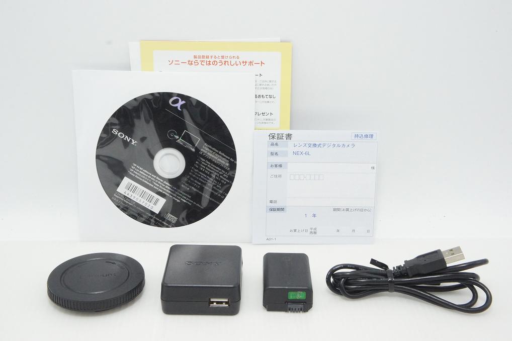 美品 SONY ソニー α NEX-6 ボディ ミラーレス一眼カメラ ブラック 260811q