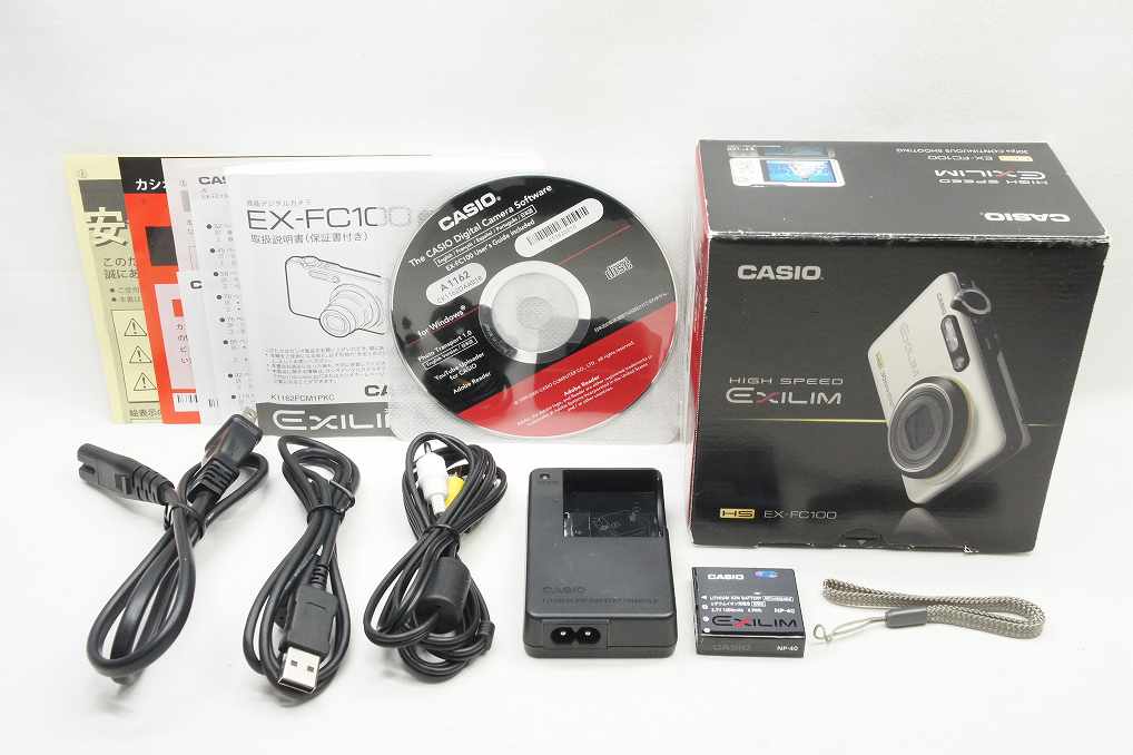 CASIO カシオ EXILIM EX-FC100 コンパクトデジタルカメラ ホワイト 元箱付 250509l