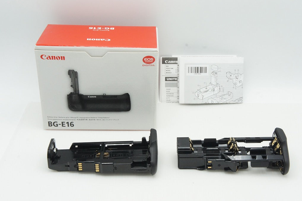 良品 Canon キヤノン BG-E16 EOS 7D Mark II用バッテリーグリップ E16A E16L 元箱付 260122n