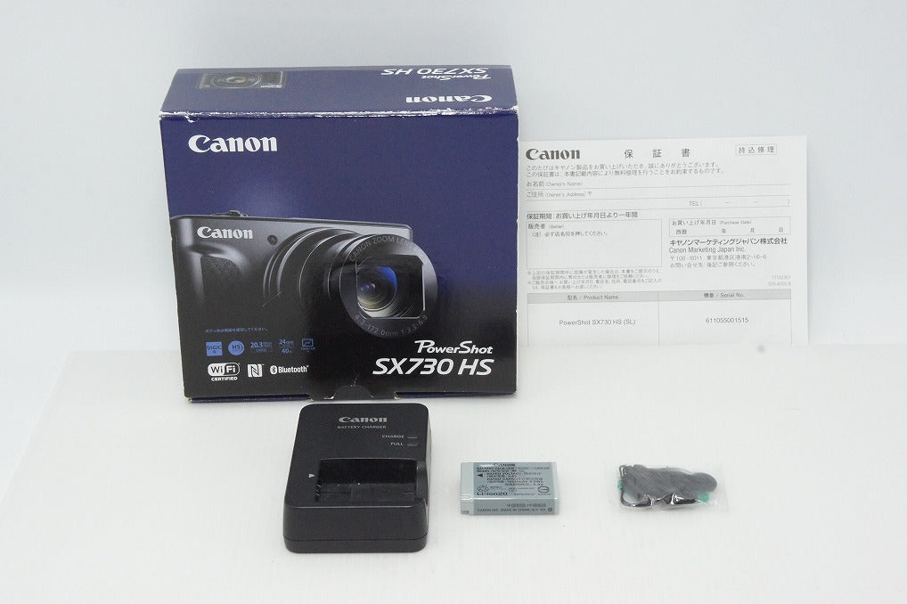 美品 Canon キヤノン PowerShot SX730 HS コンパクトデジタルカメラ シルバー 元箱付 260508ac