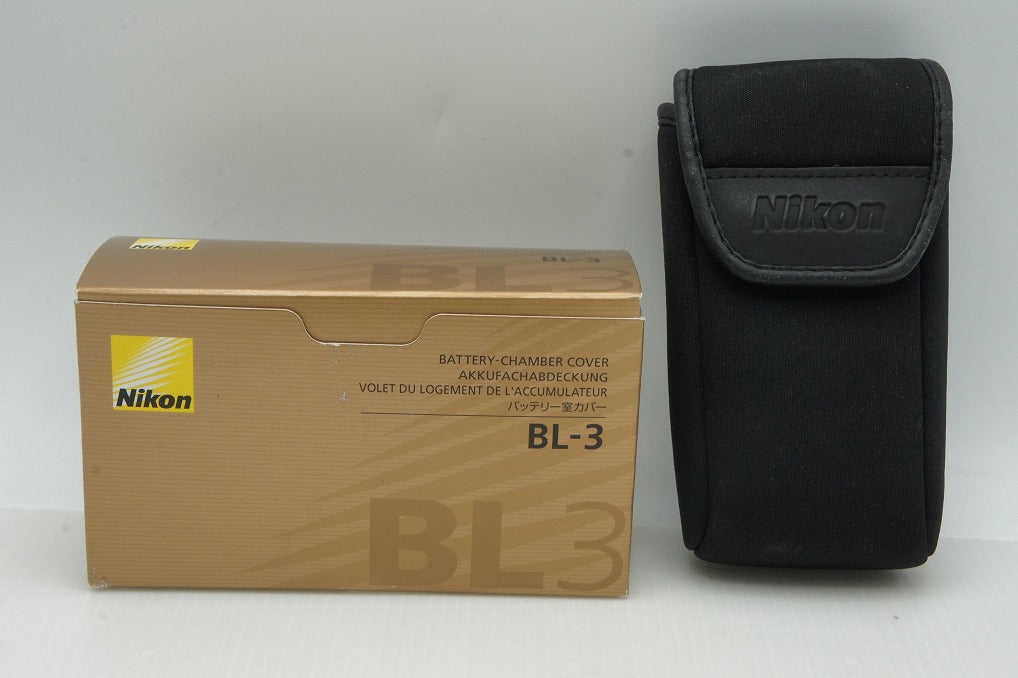 Excellent Condition Nikon BL-3 Battery Chamber Cover with Original Box 260126ab