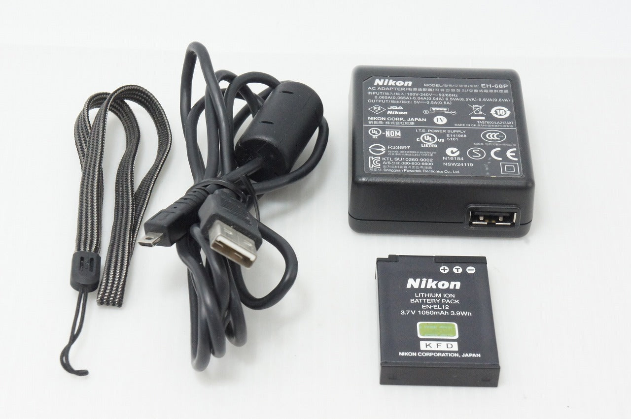 美品 Nikon ニコン COOLPIX S6000 コンパクトデジタルカメラ フラッシュレッド 260508p