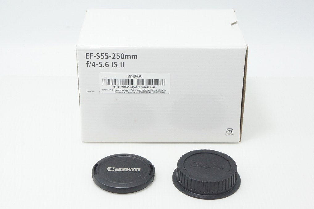 訳あり品 Canon キヤノン EF-S 55-250mm F4-5.6 IS II APS-C ズームレンズ EFマウント 箱付 260818b