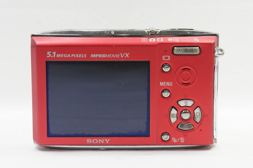 SONY ソニー Cyber-shot DSC-T5 コンパクトデジタルカメラ レッド 250519s