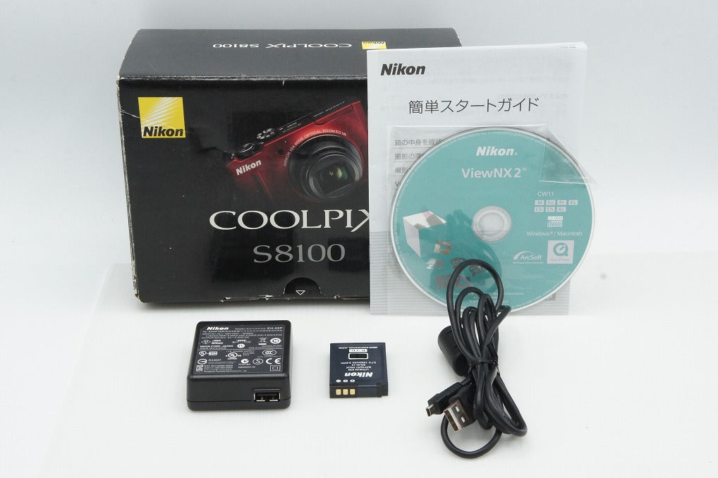Nikon ニコン COOLPIX S8100 コンパクトデジタルカメラ レッド 元箱付 260313q