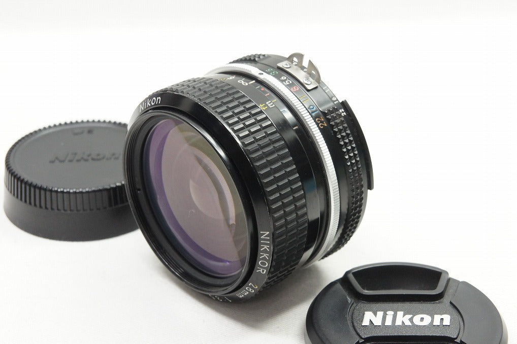 Nikon ニコン New Nikkor 28mm F3.5 Ai改 単焦点レンズ フード付