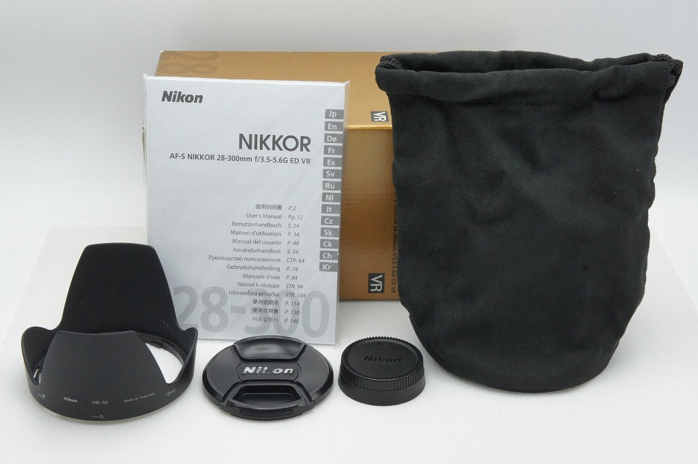 美品 Nikon ニコン AF-S NIKKOR 28-300mm F3.5-5.6G ED VR ズームレンズ 元箱付 260317j