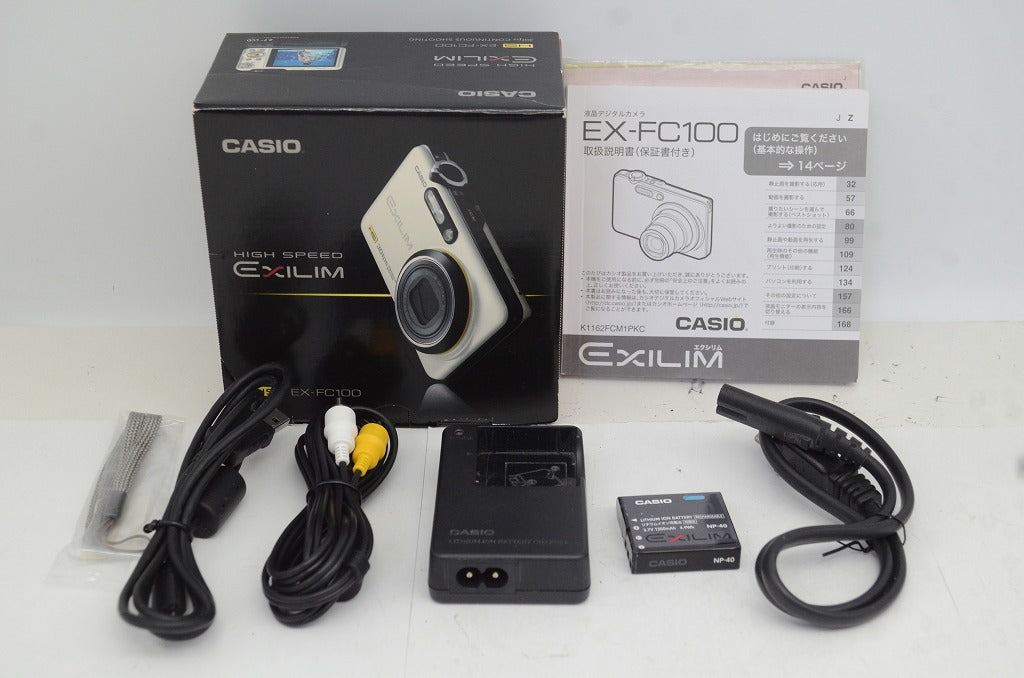 訳あり品 CASIO カシオ EXILIM EX-FC100 コンパクトデジタルカメラ ブラック 元箱付 250905q