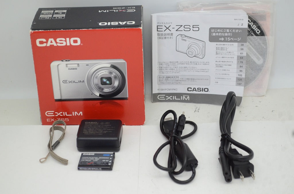 CASIO カシオ EXILIM EX-ZS5 コンパクトデジタルカメラ ブラック 元箱付 250905x