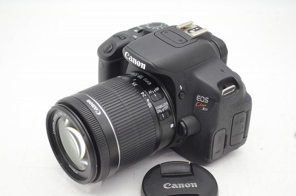 良品 Canon キヤノン EOS Kiss X7i + EF-S 18-55mm F3.5-5.6 IS STM デジタル一眼レフカメラ 250905v
